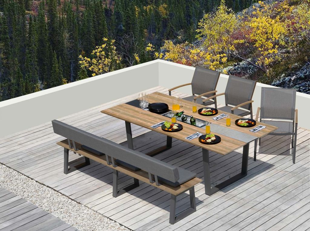 Zebra Esstisch Und Stühle Outdoor Garten Terrasse Weckesser 4804