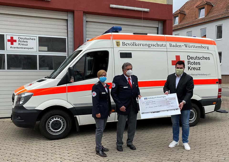 Weckesser Wohnen unterstützt das Deutsche Rote Kreuz Wiesloch