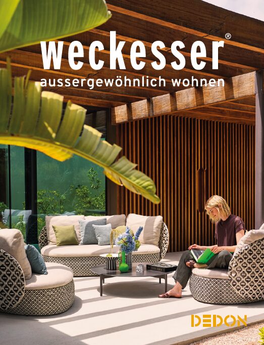 Cover Weckesser Gartenmöbel Prospekt 2026