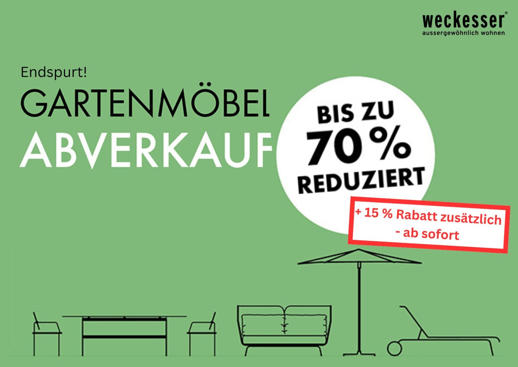 Endspurt Gartenmöbelabverkauf 2025 Thumbail